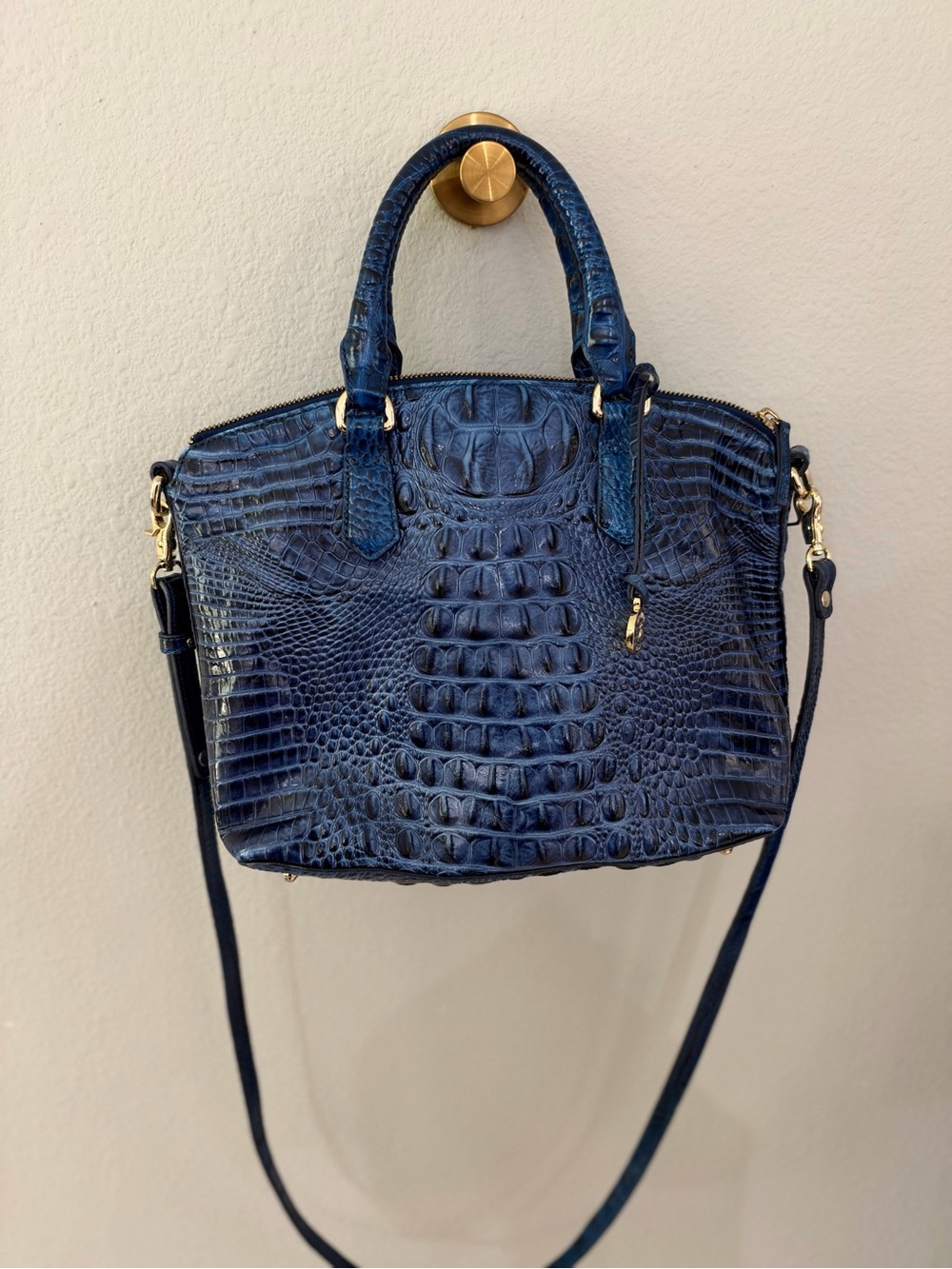 Brahim Anchor Melbourne Hand Or Crossbody Purse Blue
